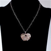 Pendente Nanis Donna SLIP CUORE in Oro bianco Diamante 0.18 Ct PS9-21 - PS9-21